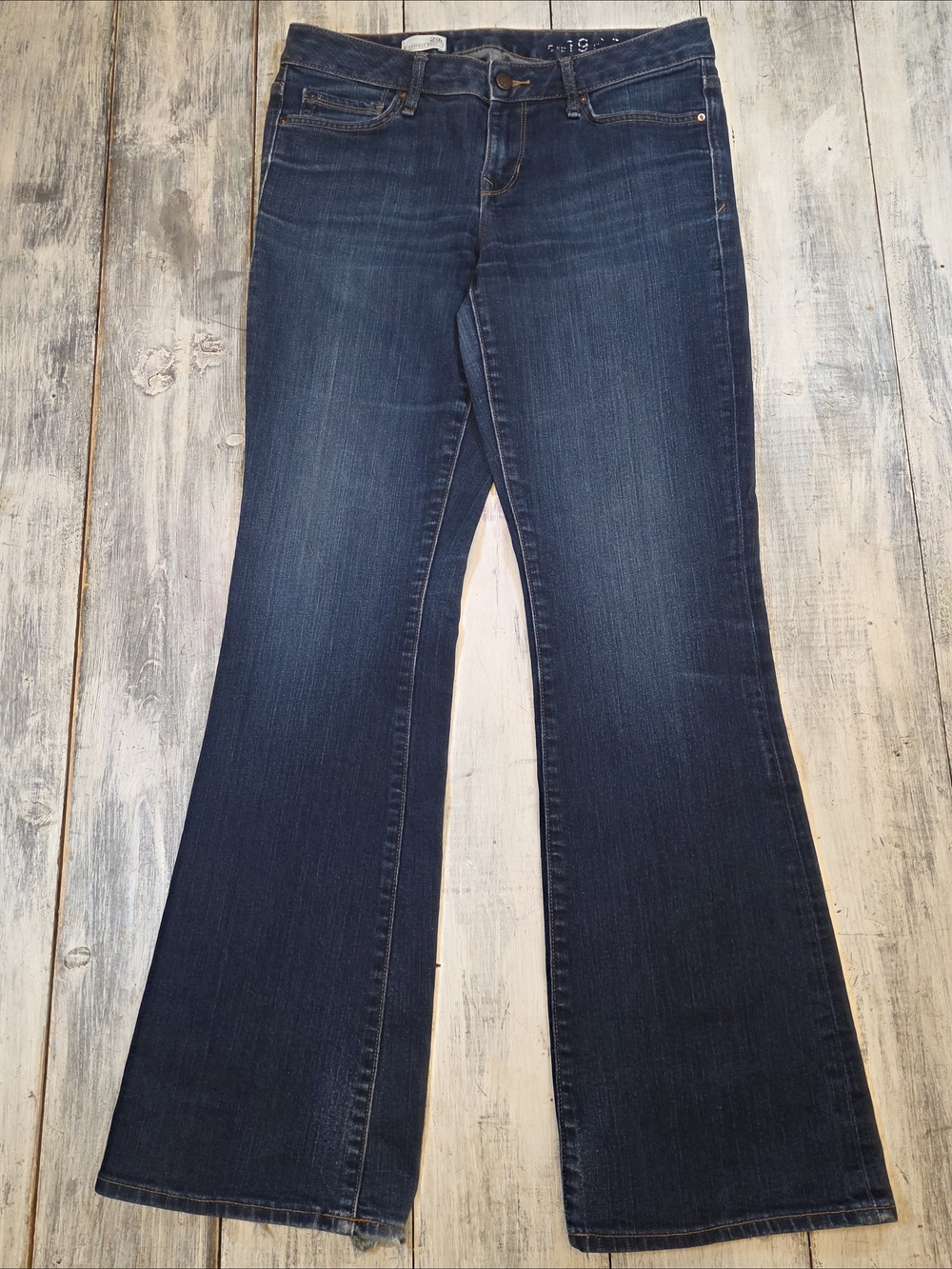 Gap Women's Dark Blue Perfect Boot Cut Jeans - Classic Flare Fit sz 29R